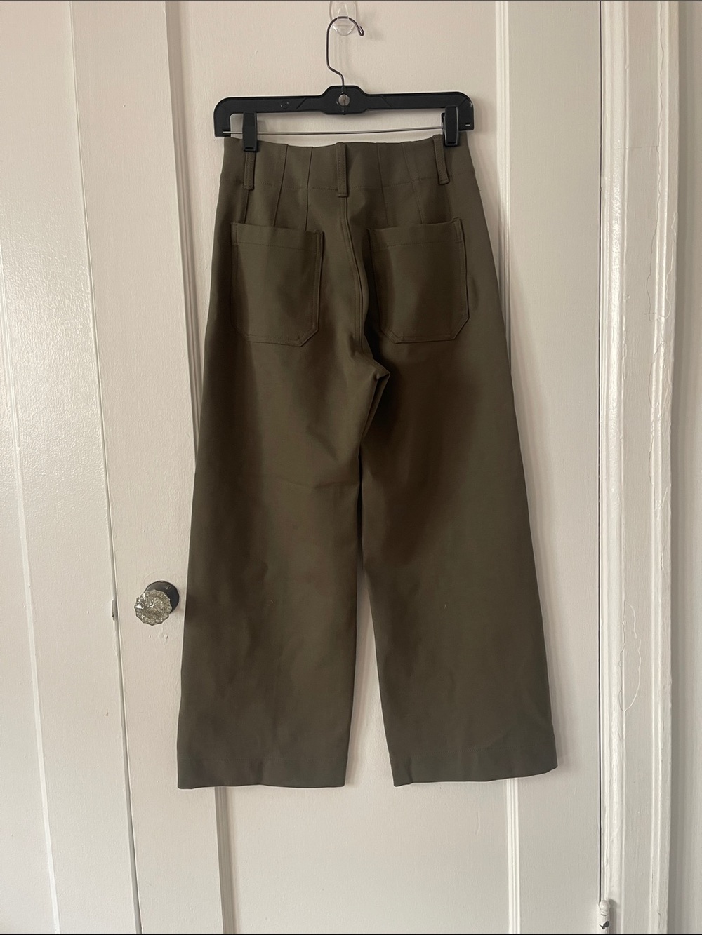 Anthropologie Maeve The Colette Olive Wide-Leg Pants - Picture 6 of 9